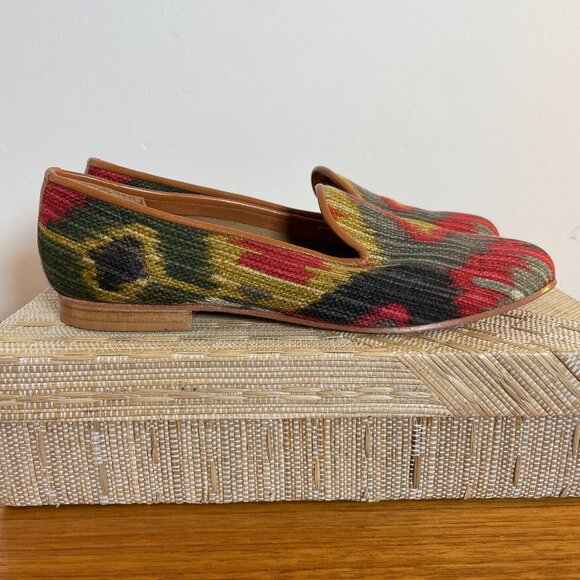 Ramon Tenza Flats Loafers Sz 9 Aztec Boho - Picture 1 of 9